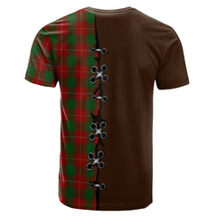 MacFie Tartan T-shirt - Lion Rampant And Celtic Thistle Style