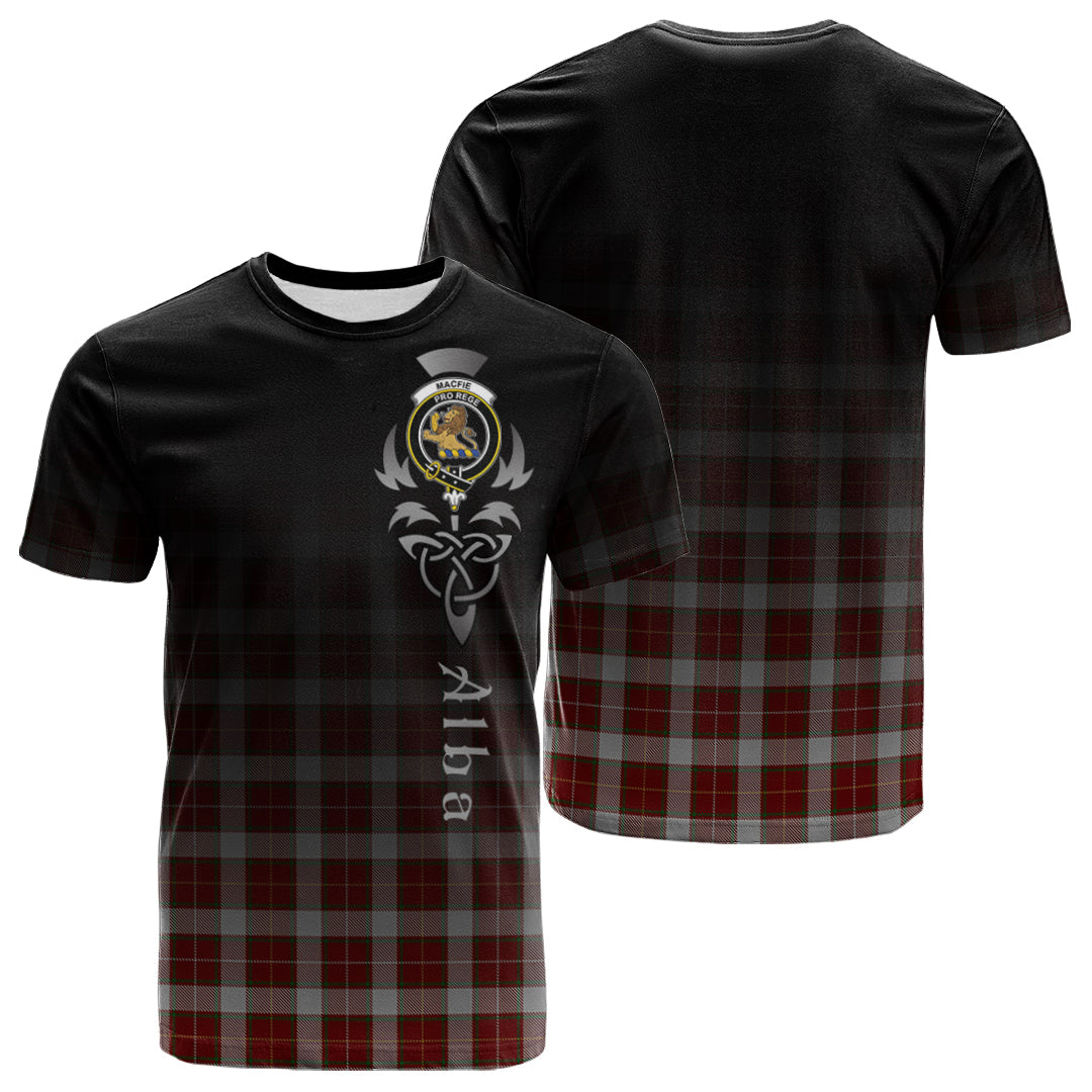 MacFie Dress Tartan Crest T-shirt - Alba Celtic Style