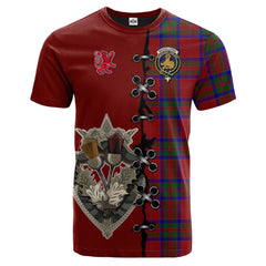 MacGillivray Tartan T-shirt - Lion Rampant And Celtic Thistle Style