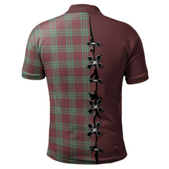 MacGregor Hunting Ancient Tartan Polo Shirt - Lion Rampant And Celtic Thistle Style