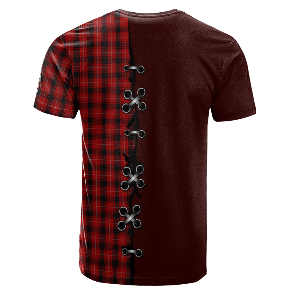 MacIver Tartan T-shirt - Lion Rampant And Celtic Thistle Style