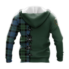 MacKay Ancient Tartan Hoodie - Lion Rampant And Celtic Thistle Style