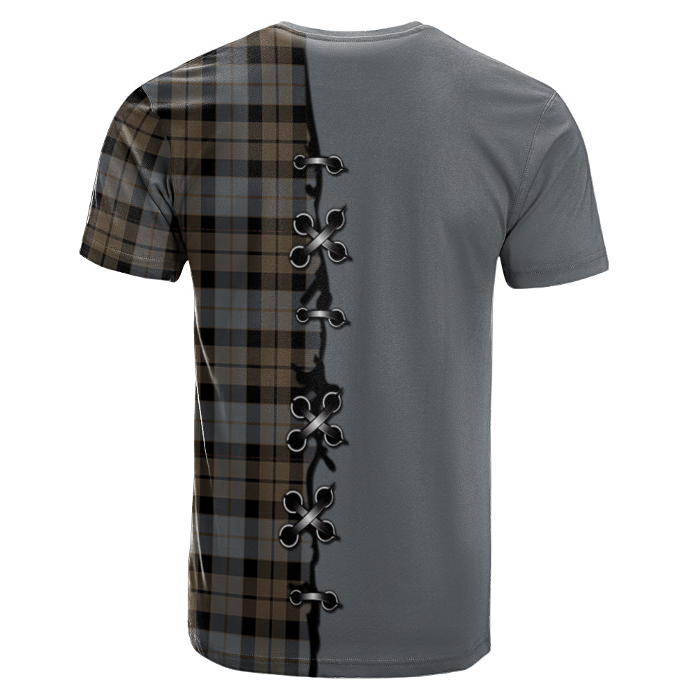 MacKay Weathered Tartan T-shirt - Lion Rampant And Celtic Thistle Style