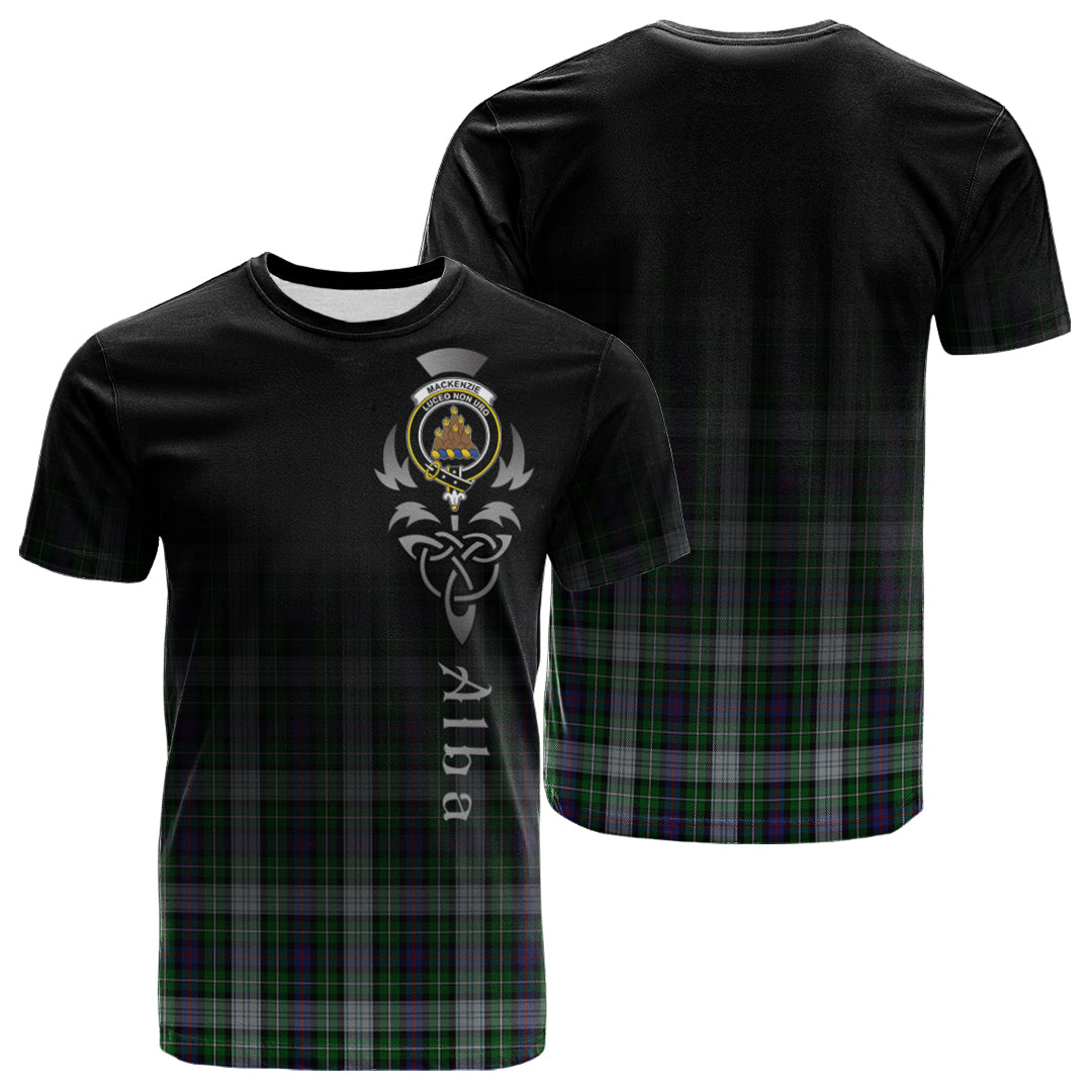 MacKenzie Dress Tartan Crest T-shirt - Alba Celtic Style