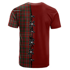 MacKinnon Tartan T-shirt - Lion Rampant And Celtic Thistle Style