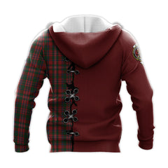 MacKinnon Tartan Hoodie - Lion Rampant And Celtic Thistle Style