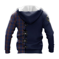 MacLaine of Lochbuie Tartan Hoodie - Lion Rampant And Celtic Thistle Style