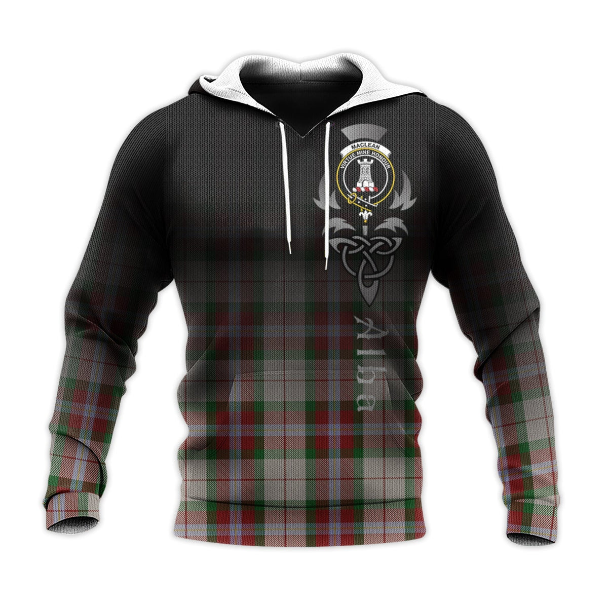 MacLean Dress Tartan Hoodie - Alba Celtic Style