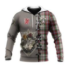 MacLean Dress Tartan Hoodie - Lion Rampant And Celtic Thistle Style