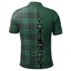 MacLean Hunting Ancient Tartan Polo Shirt - Lion Rampant And Celtic Thistle Style
