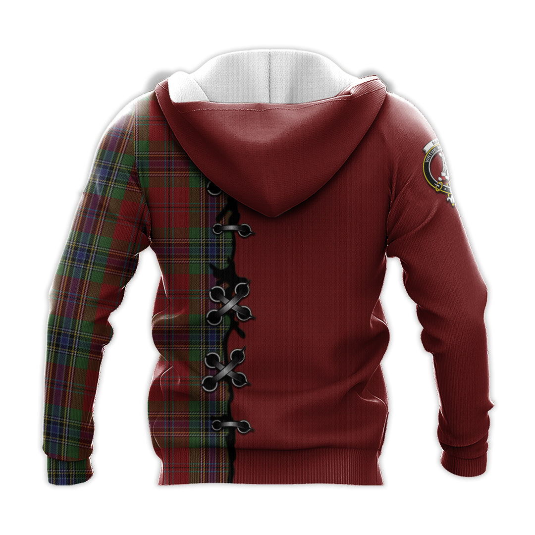 MacLean of Duart Tartan Hoodie - Lion Rampant And Celtic Thistle Style