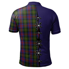 MacLennan Tartan Polo Shirt - Lion Rampant And Celtic Thistle Style
