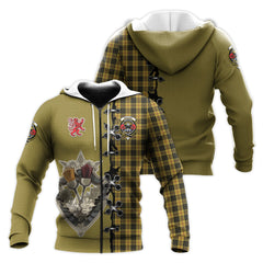 MacLeod Tartan Hoodie - Lion Rampant And Celtic Thistle Style