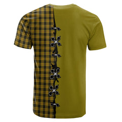 MacLeod Tartan T-shirt - Lion Rampant And Celtic Thistle Style