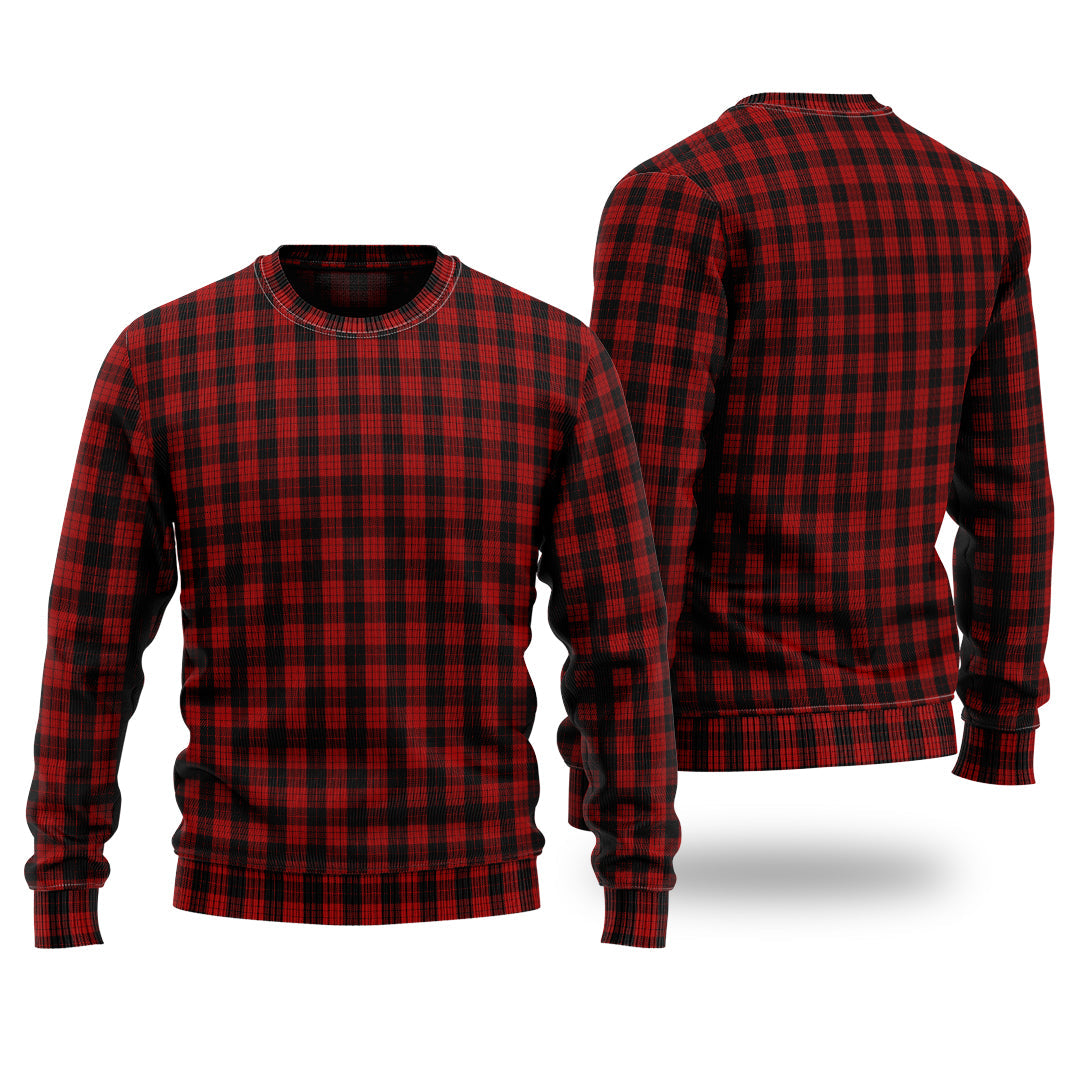 MacLeod Black And Red Tartan Sweater