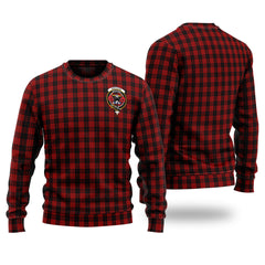 MacLeod Black And Red Tartan Sweater