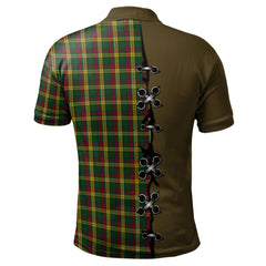 MacMillan Ancient Tartan Polo Shirt - Lion Rampant And Celtic Thistle Style
