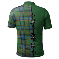 MacMillan Hunting Ancient Tartan Polo Shirt - Lion Rampant And Celtic Thistle Style