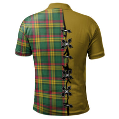 MacMillan Old Ancient Tartan Polo Shirt - Lion Rampant And Celtic Thistle Style