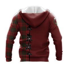 MacNab Tartan Hoodie - Lion Rampant And Celtic Thistle Style