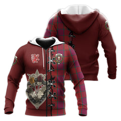 MacNab Old Tartan Hoodie - Lion Rampant And Celtic Thistle Style