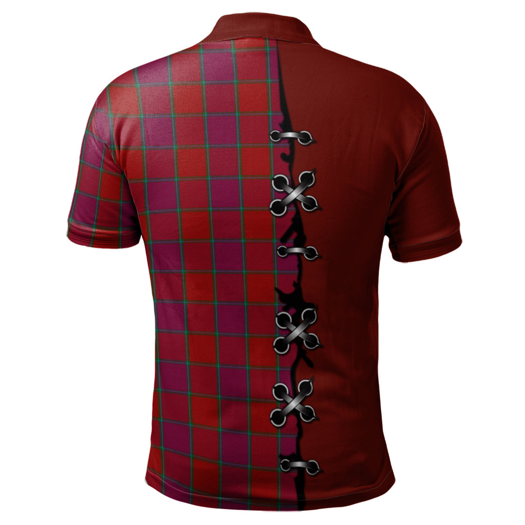 MacNab Old Tartan Polo Shirt - Lion Rampant And Celtic Thistle Style