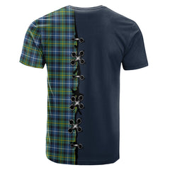 MacNeil of Barra Ancient Tartan T-shirt - Lion Rampant And Celtic Thistle Style