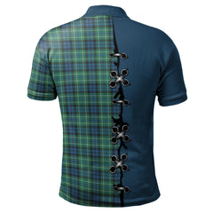 MacNeil of Colonsay Ancient Tartan Polo Shirt - Lion Rampant And Celtic Thistle Style