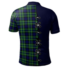 MacNeil of Colonsay Modern Tartan Polo Shirt - Lion Rampant And Celtic Thistle Style