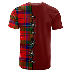 MacNicol of Scorrybreac Tartan T-shirt - Lion Rampant And Celtic Thistle Style