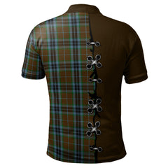 MacTavish Hunting Tartan Polo Shirt - Lion Rampant And Celtic Thistle Style