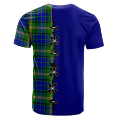 Maitland Tartan T-shirt - Lion Rampant And Celtic Thistle Style