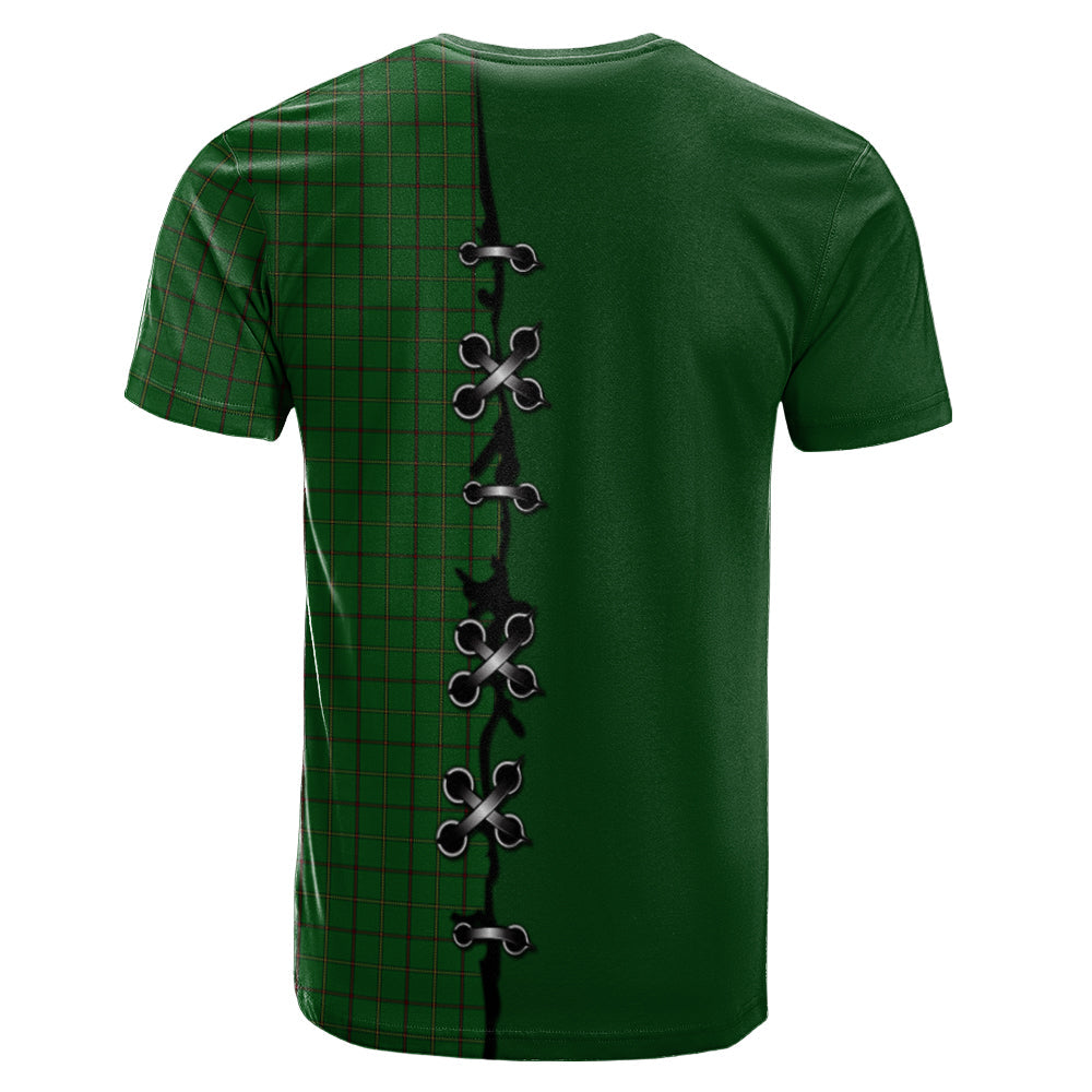 Mar Tribe Tartan T-shirt - Lion Rampant And Celtic Thistle Style