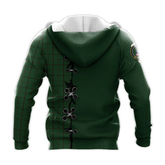 Mar Tribe Tartan Hoodie - Lion Rampant And Celtic Thistle Style