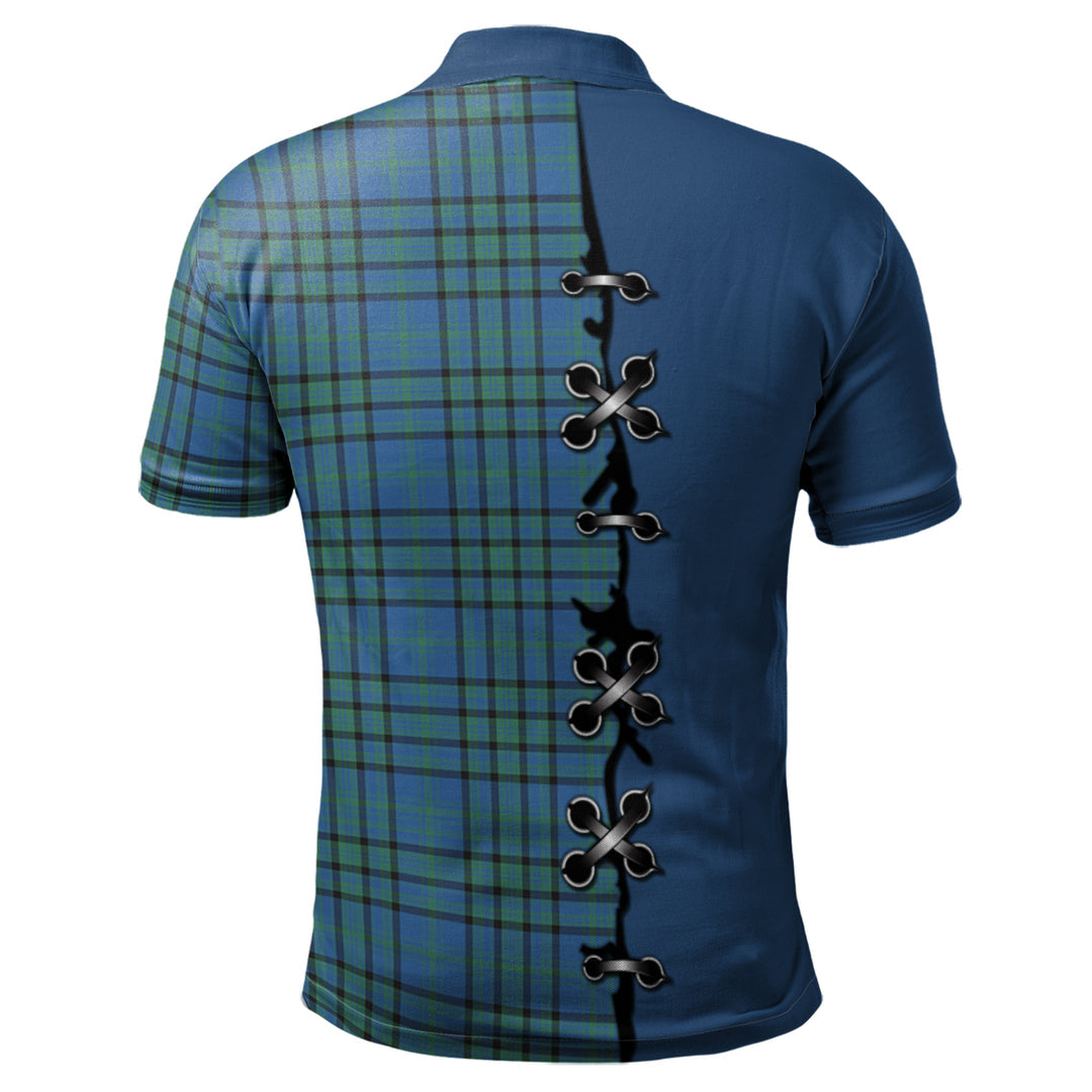 Matheson Hunting Ancient Tartan Polo Shirt - Lion Rampant And Celtic Thistle Style