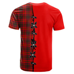 Matheson Modern Tartan T-shirt - Lion Rampant And Celtic Thistle Style