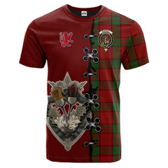 Maxwell Tartan T-shirt - Lion Rampant And Celtic Thistle Style