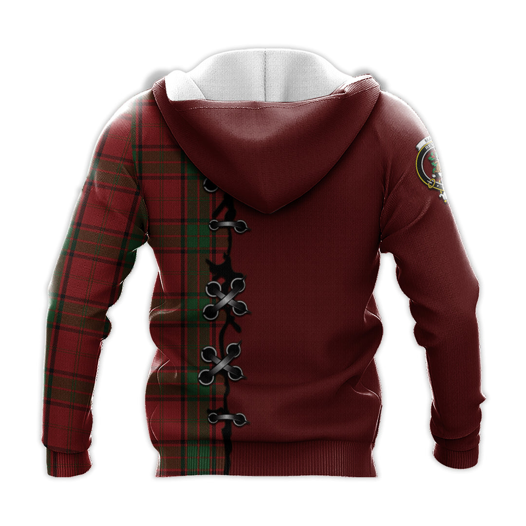 Maxwell Tartan Hoodie - Lion Rampant And Celtic Thistle Style