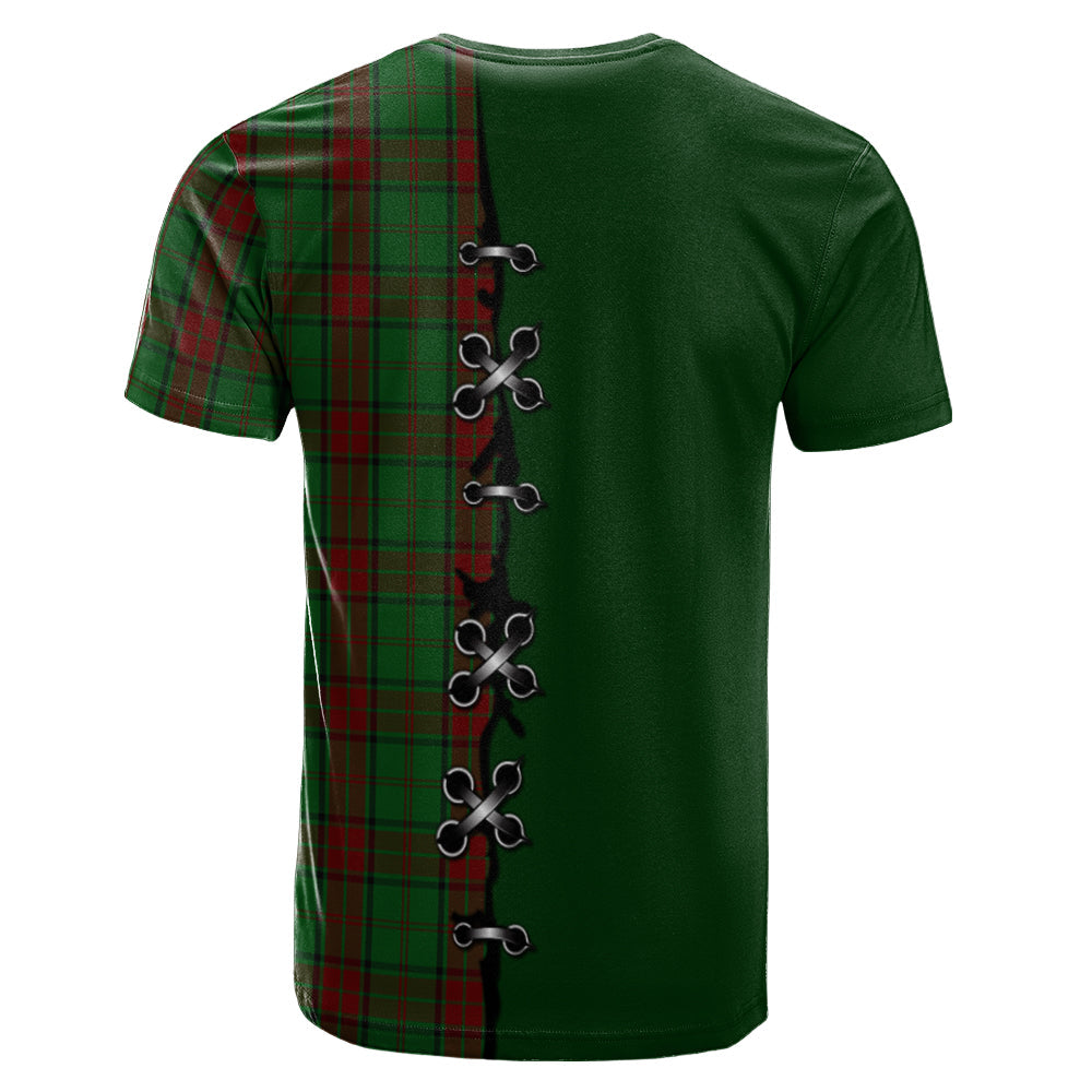 Maxwell Hunting Tartan T-shirt - Lion Rampant And Celtic Thistle Style