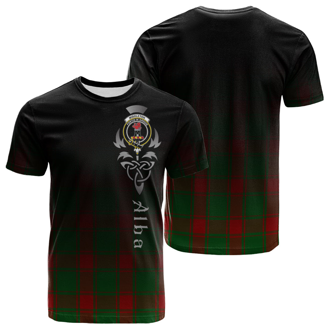 Middleton Tartan Crest T-shirt - Alba Celtic Style