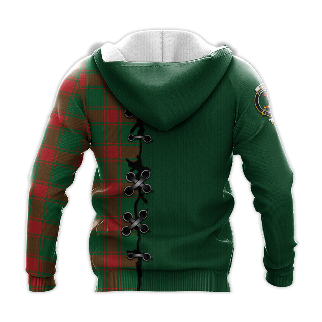 Middleton Modern Tartan Hoodie - Lion Rampant And Celtic Thistle Style