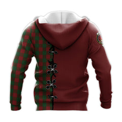 Moncrieff Tartan Hoodie - Lion Rampant And Celtic Thistle Style