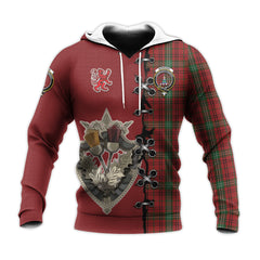 Morrison Tartan Hoodie - Lion Rampant And Celtic Thistle Style