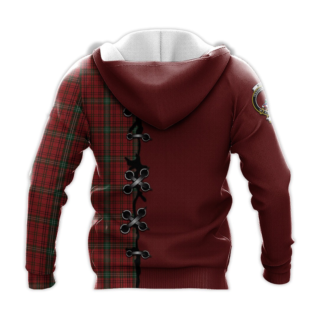 Morrison Ancient Tartan Hoodie - Lion Rampant And Celtic Thistle Style