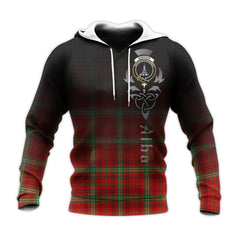 Morrison Red Modern Tartan Hoodie - Alba Celtic Style