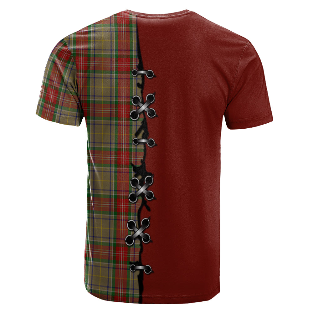 Muirhead Old Tartan T-shirt - Lion Rampant And Celtic Thistle Style