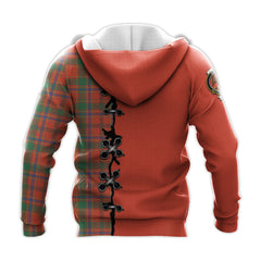 Munro Ancient Tartan Hoodie - Lion Rampant And Celtic Thistle Style