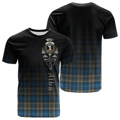 Napier Ancient Tartan Crest T-shirt - Alba Celtic Style