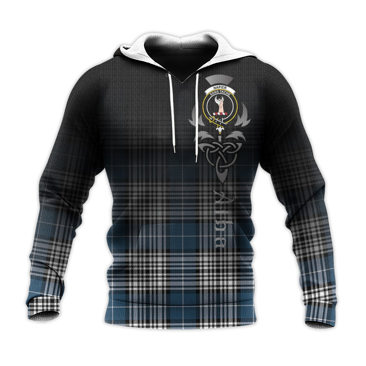 Napier Modern Tartan Hoodie - Alba Celtic Style