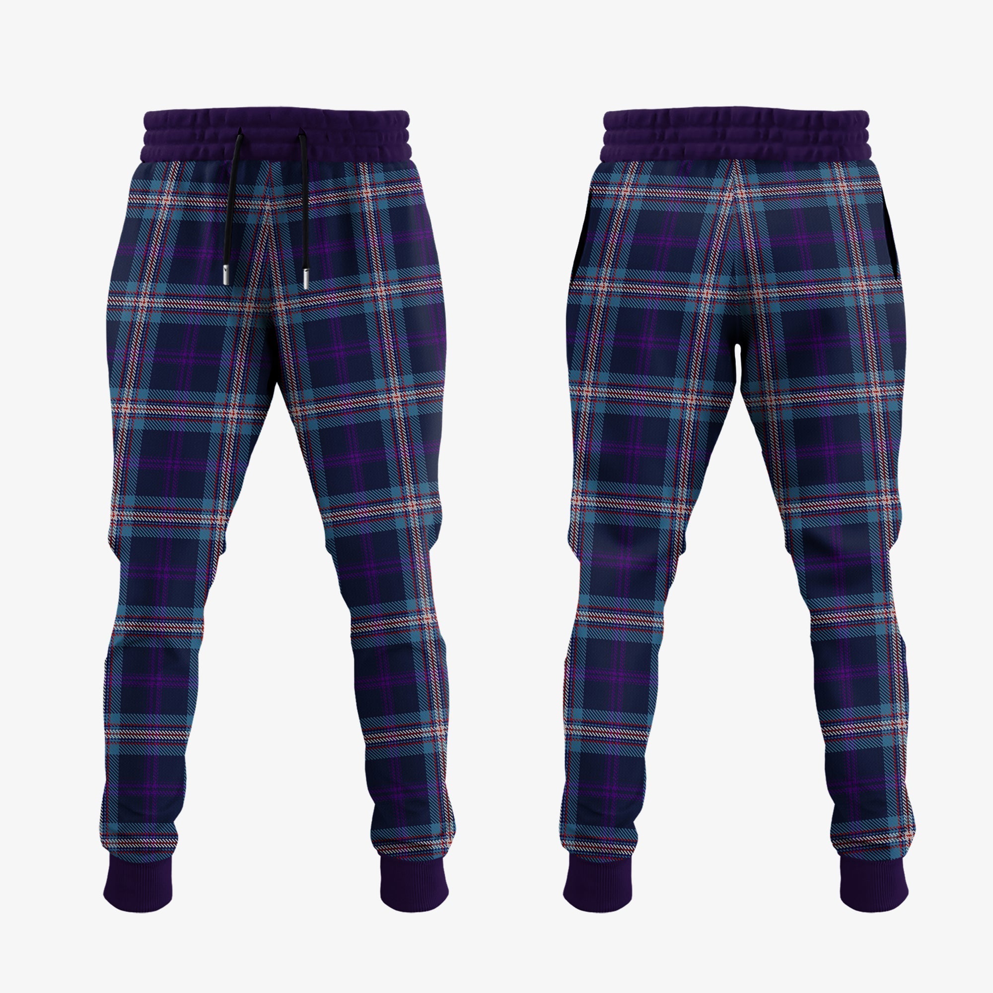 Nevoy Tartan Crest Jogger Sweatpants